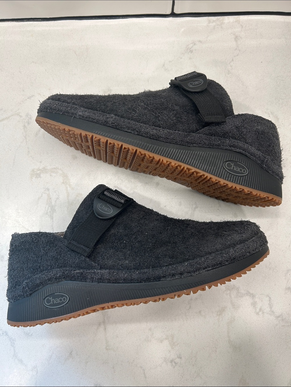 Chaco Paonia Clog Women’s Size 9 Charcoal Suede Wool - Picture 15 of 16